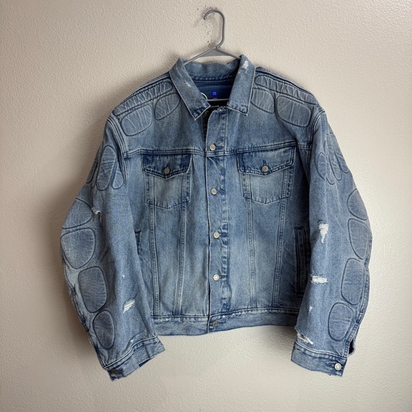 Yeezy Gap Padded Denim Jacket Size XL - Picture 1 of 9